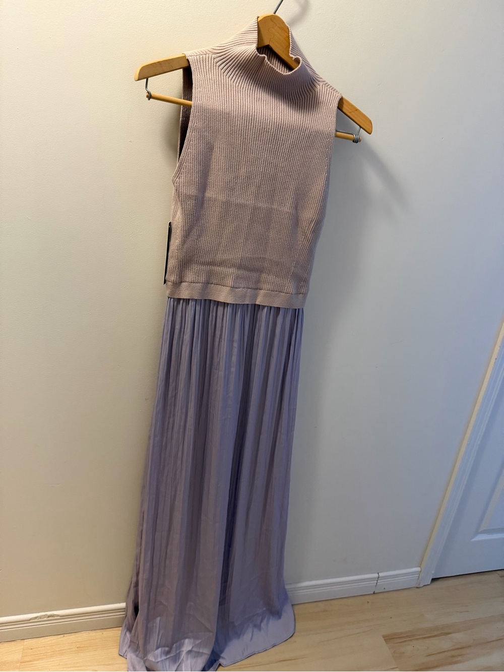 NWT Anthropologie Thea Twofer Lavender Maxi Dress Size M